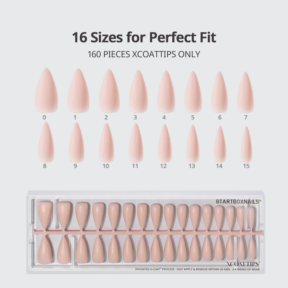BTArtboxnails XCOATTIPS soft gel fit minimizes pressure during daily activities.