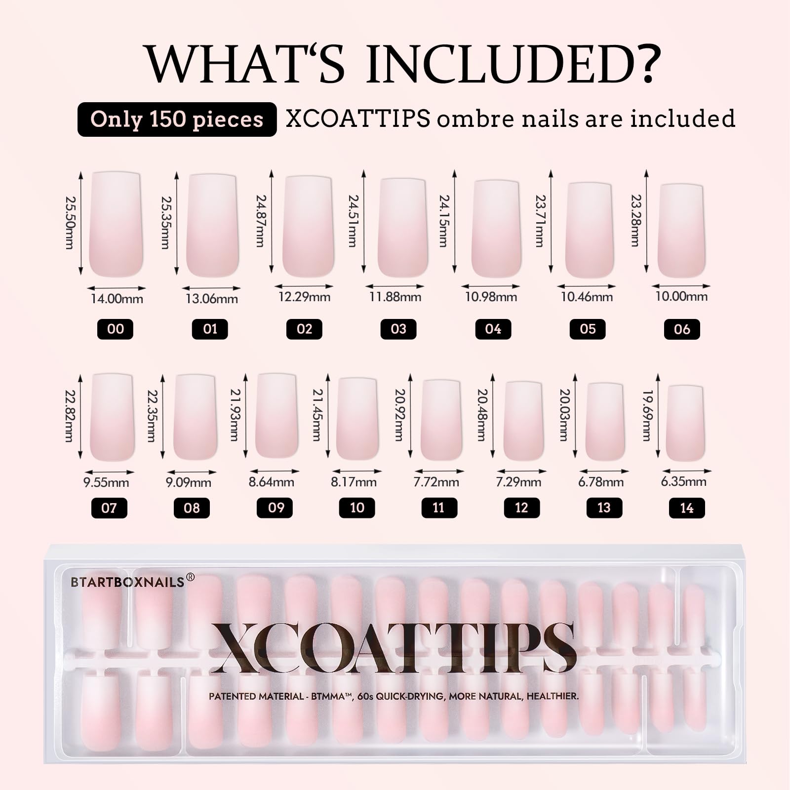 BTArtboxNails XCOATTIPS ultra-fit contours for natural-looking extensions
