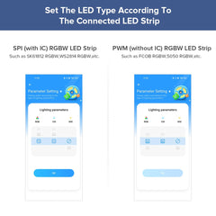 BTF-LIGHTING SP630E-led-strip compatibility demonstrates versatile strip options