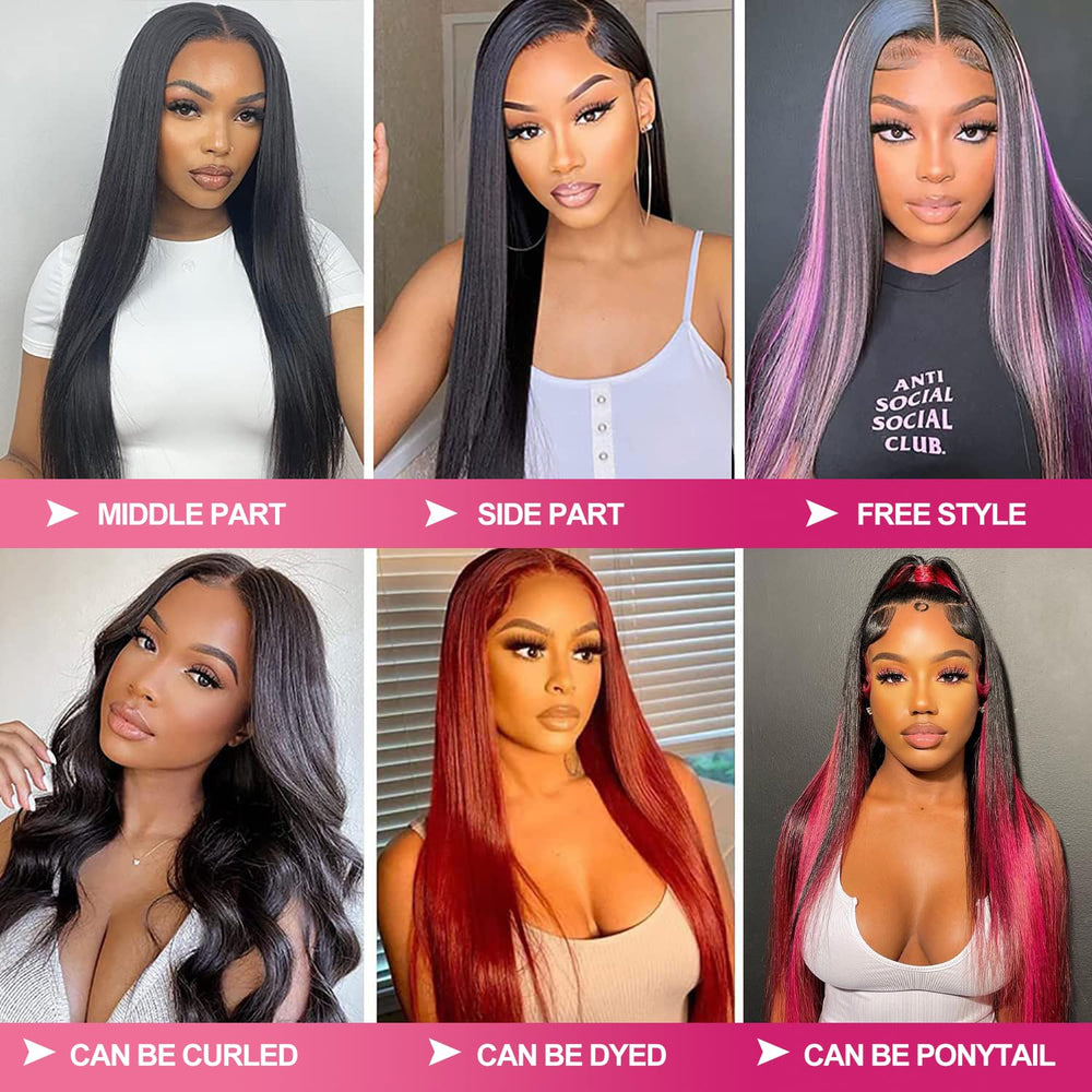 Btomar 200-density straight wig suitable for daily wear