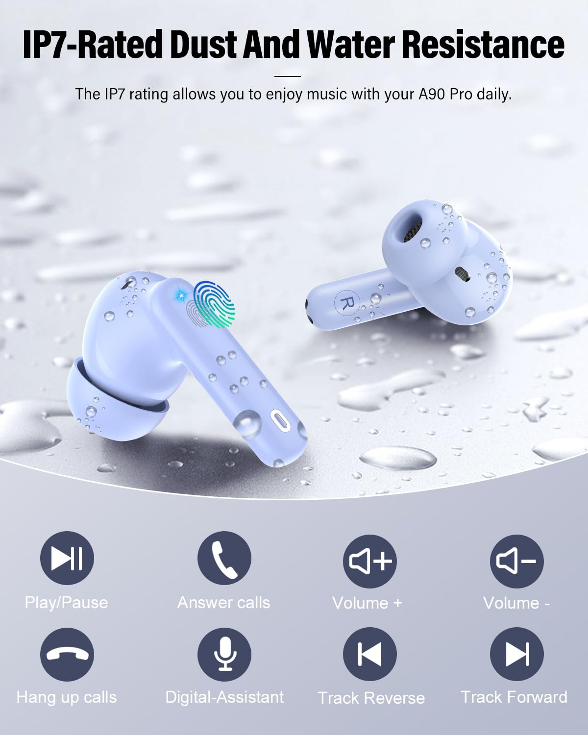 Btootos ergonomic in-ear design for comfortable all-day wear.