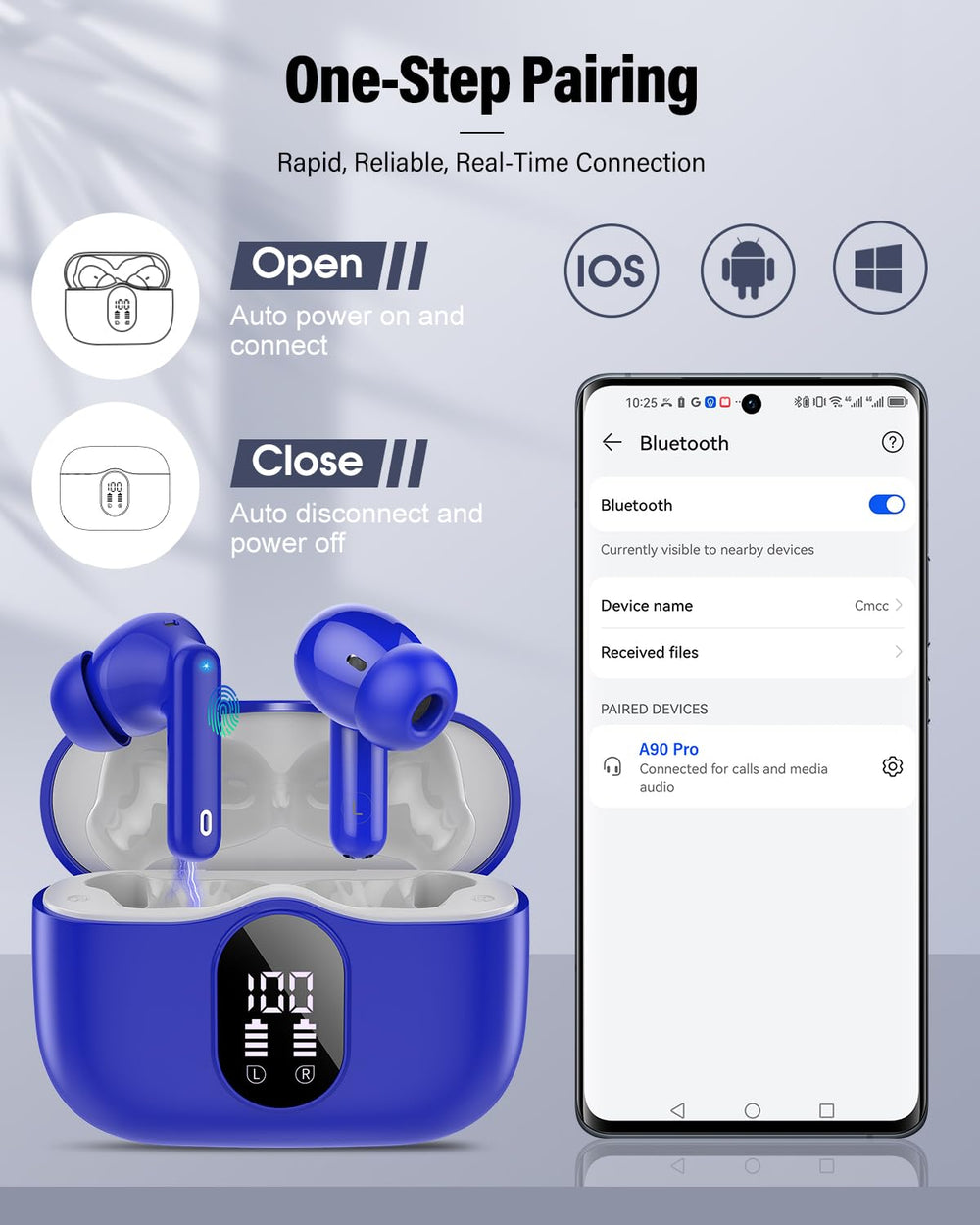 Btootos long battery life supports up to 8 hours per charge