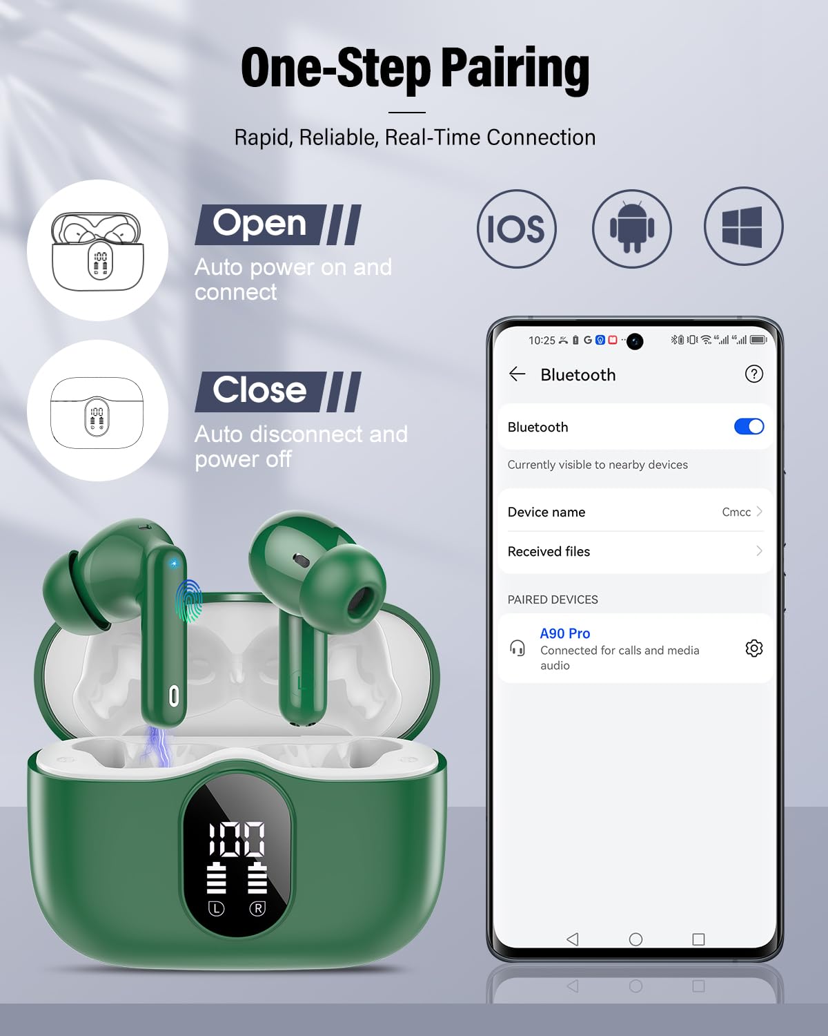 Btootos earbuds deliver 6-8 hours per charge for extended listening