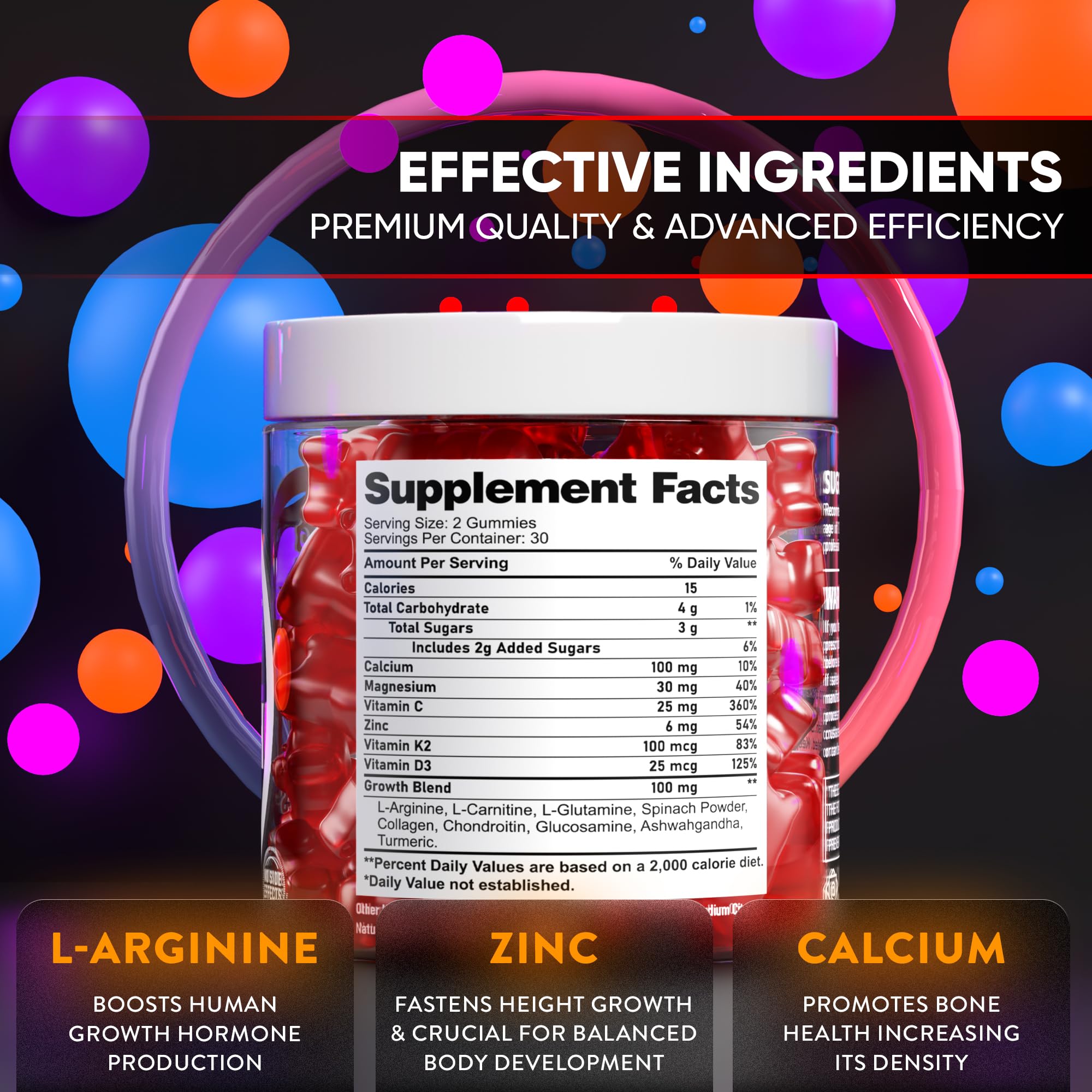 BTQ Bioteque Lab packaging showcases natural ingredients and gluten-free formulation.