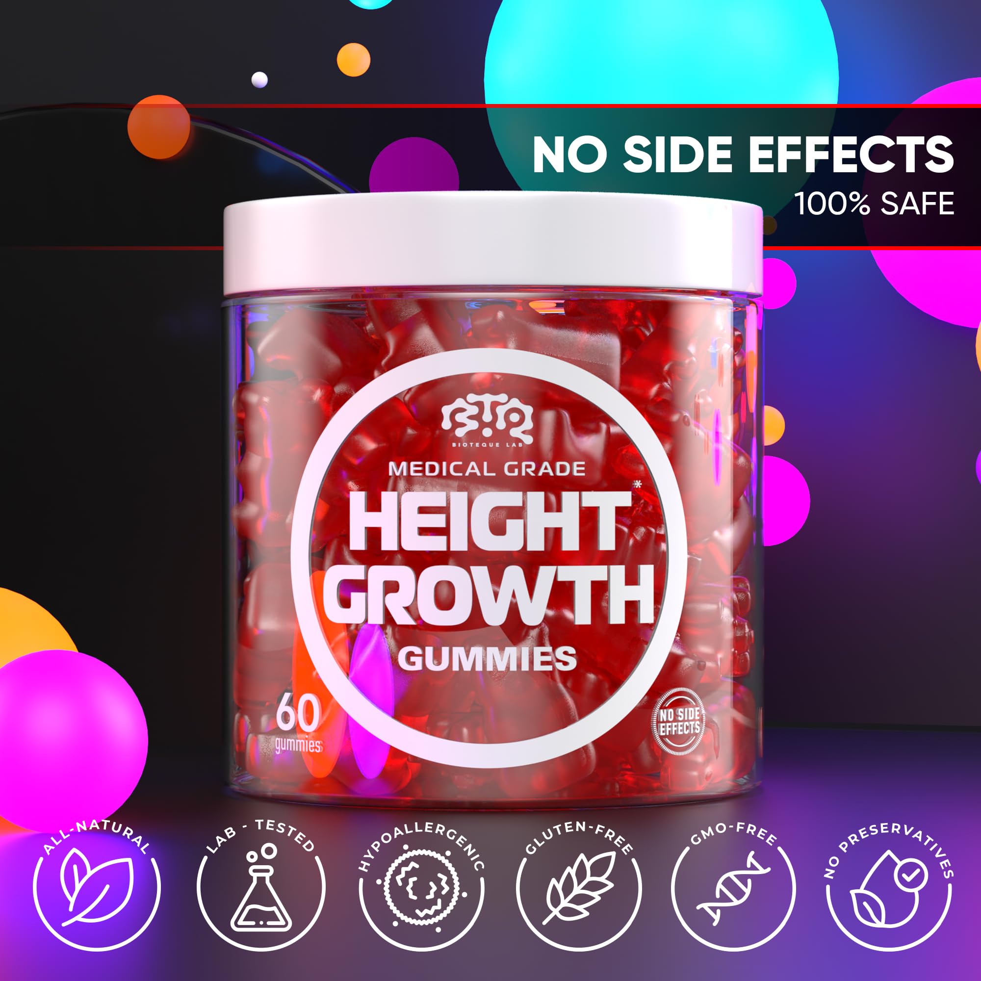 BTQ Bioteque Lab suitability for teens, kids, and adults.