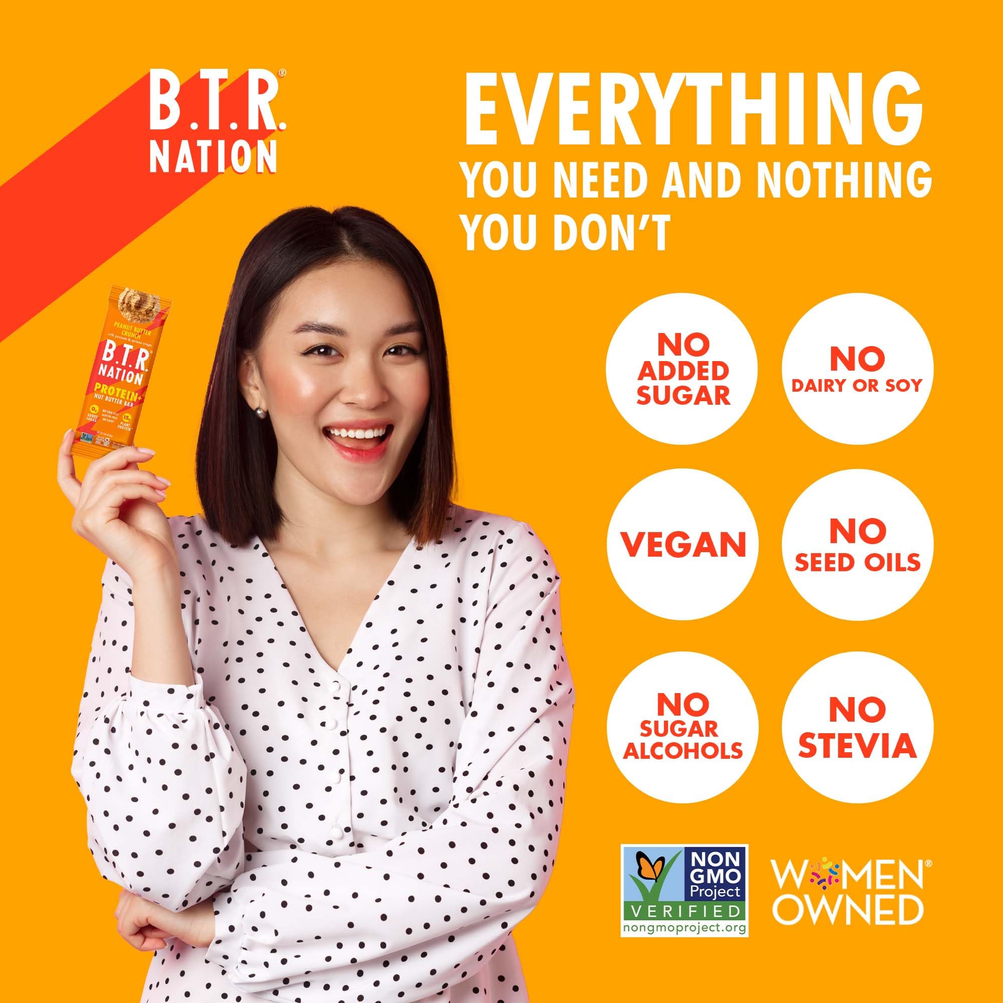 B.T.R Nation Plant-based Superfoods Bar with vibrant ingredients
