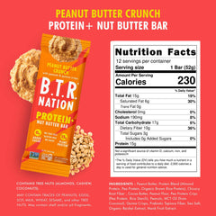 B.T.R Nation Vegan Protein+ Bar showcasing plant-based protein and superfoods