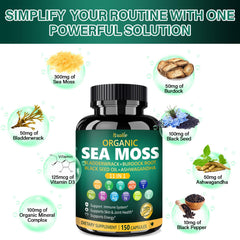 Bualle black seed oil capsules pack for energy support.