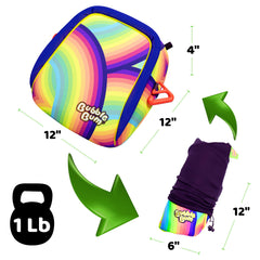 BubbleBum booster seat enables three-across seating in compact cars.