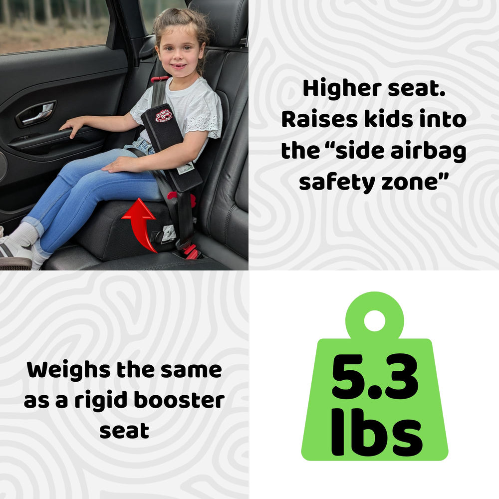 BubbleBum Teleport removable cover cleans easily for everyday use