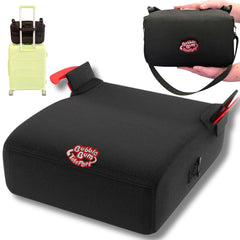 BubbleBum Teleport seat extended for growing kids on daily car rides