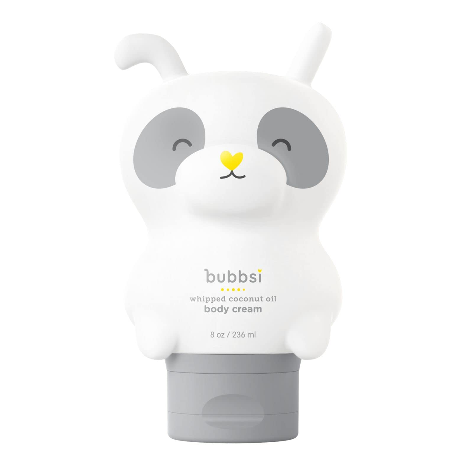 Bubbsi whipped coconut oil baby lotion bottle for moisturized skin.