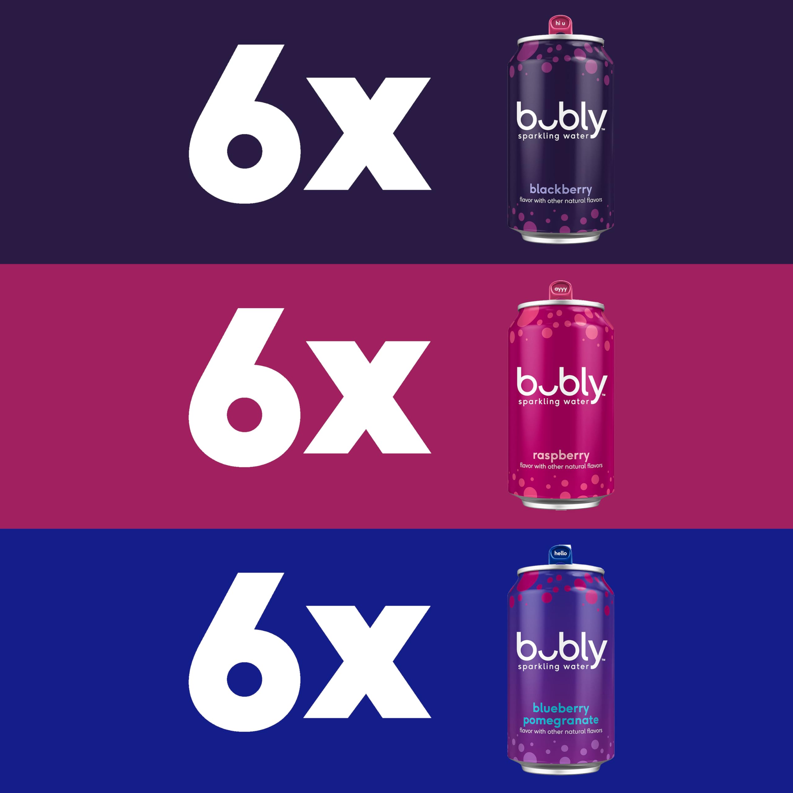 Bubly raspberry flavor can close-up, crisp on-the-go hydration