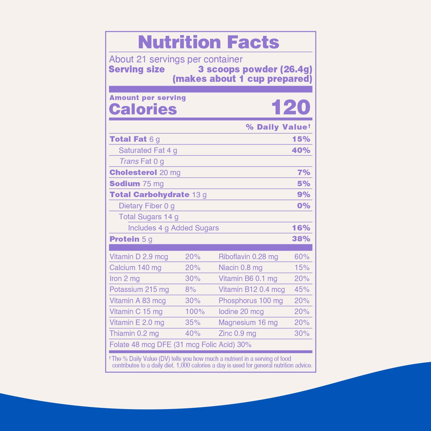 Bubs Ingredients label confirms no GMOs, artificial colors, flavors, or preservatives