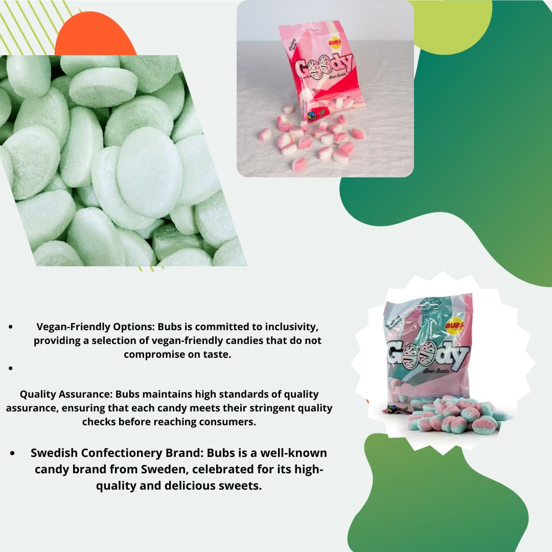 Bubs Goody Sour Ovals Caramel Close-Up – bold caramel notes complement the sour bite.