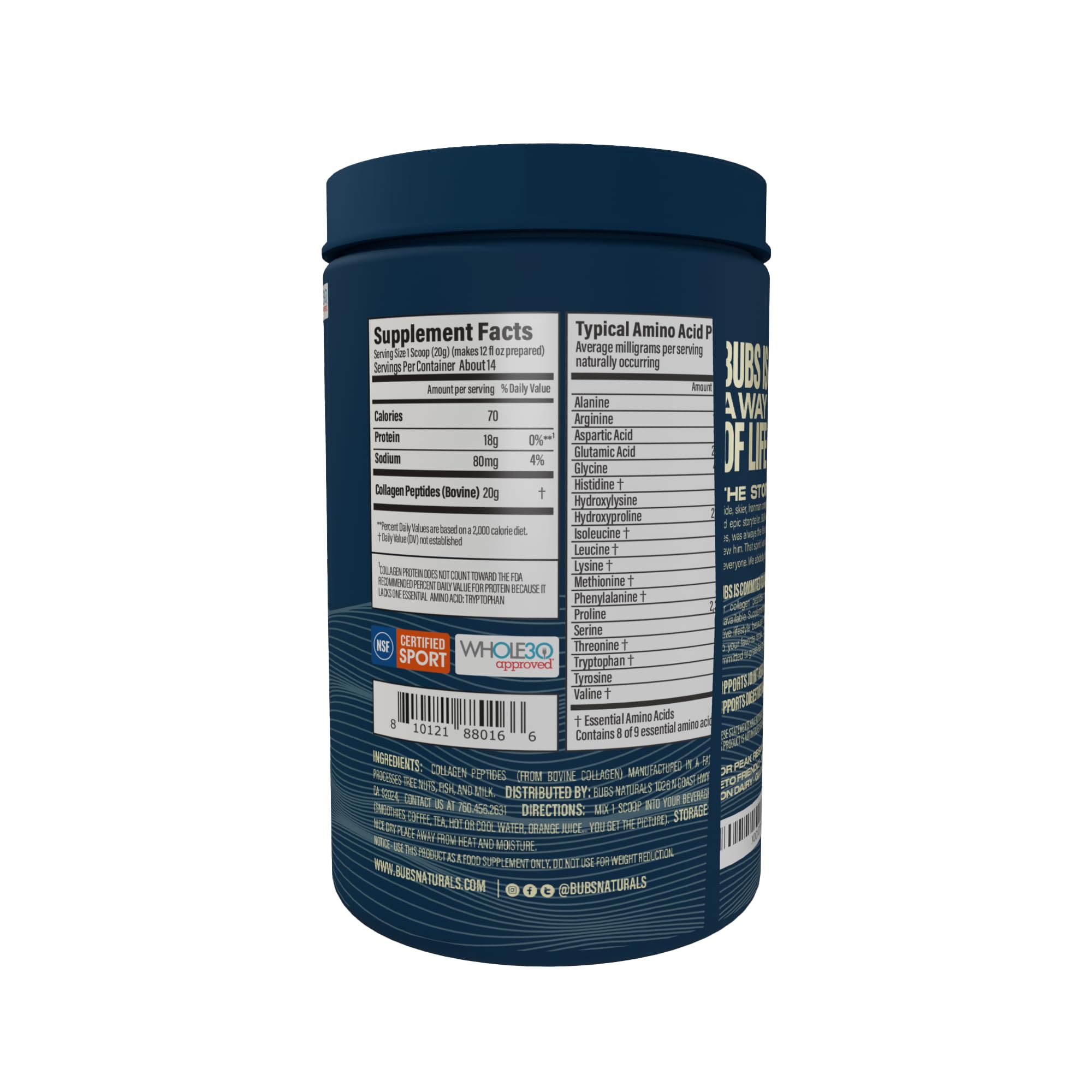 Collagen powder blended into a smoothie for protein enhancement.