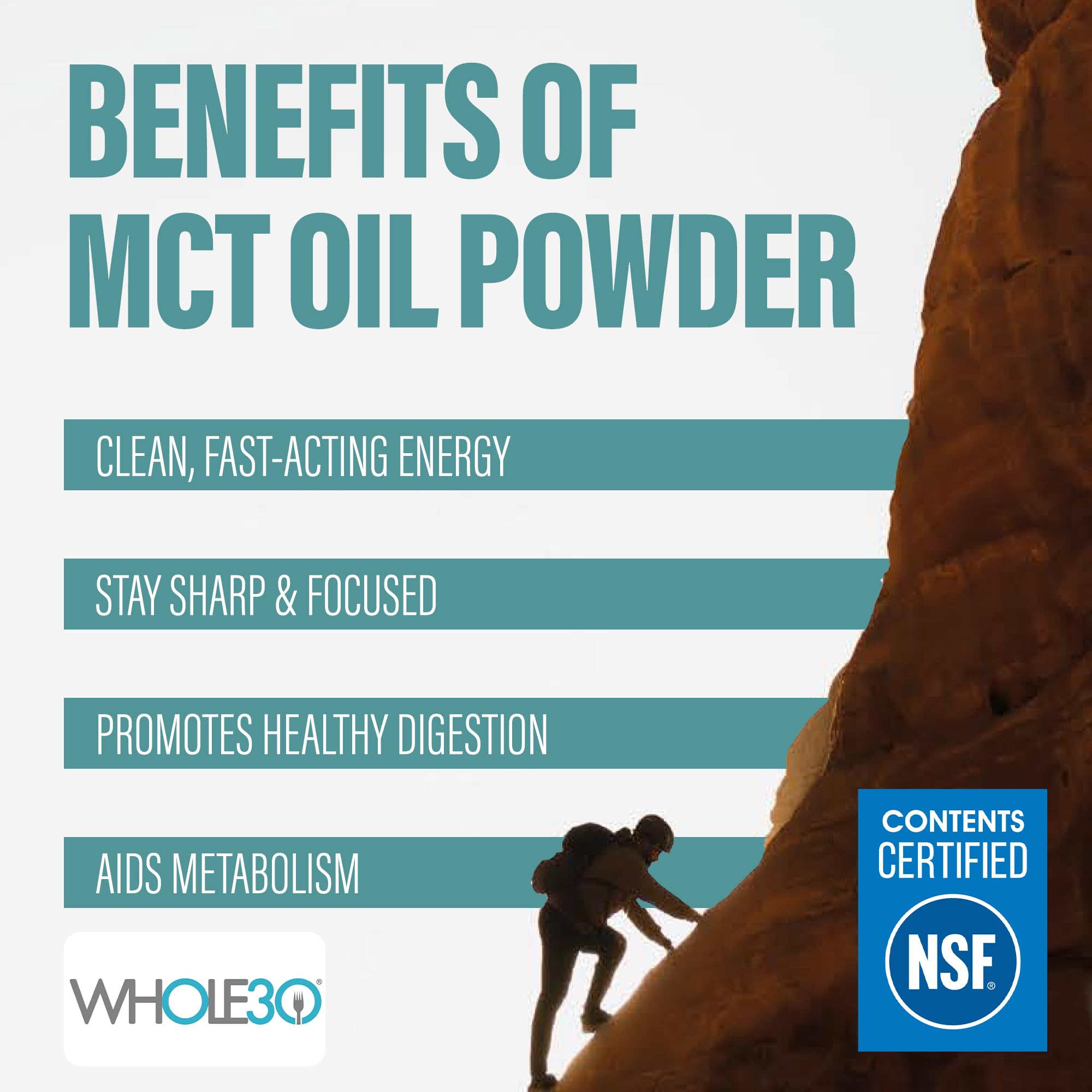 BUBS Naturals MCT Oil Powder dissolving in coffee for dairy-free creaminess
