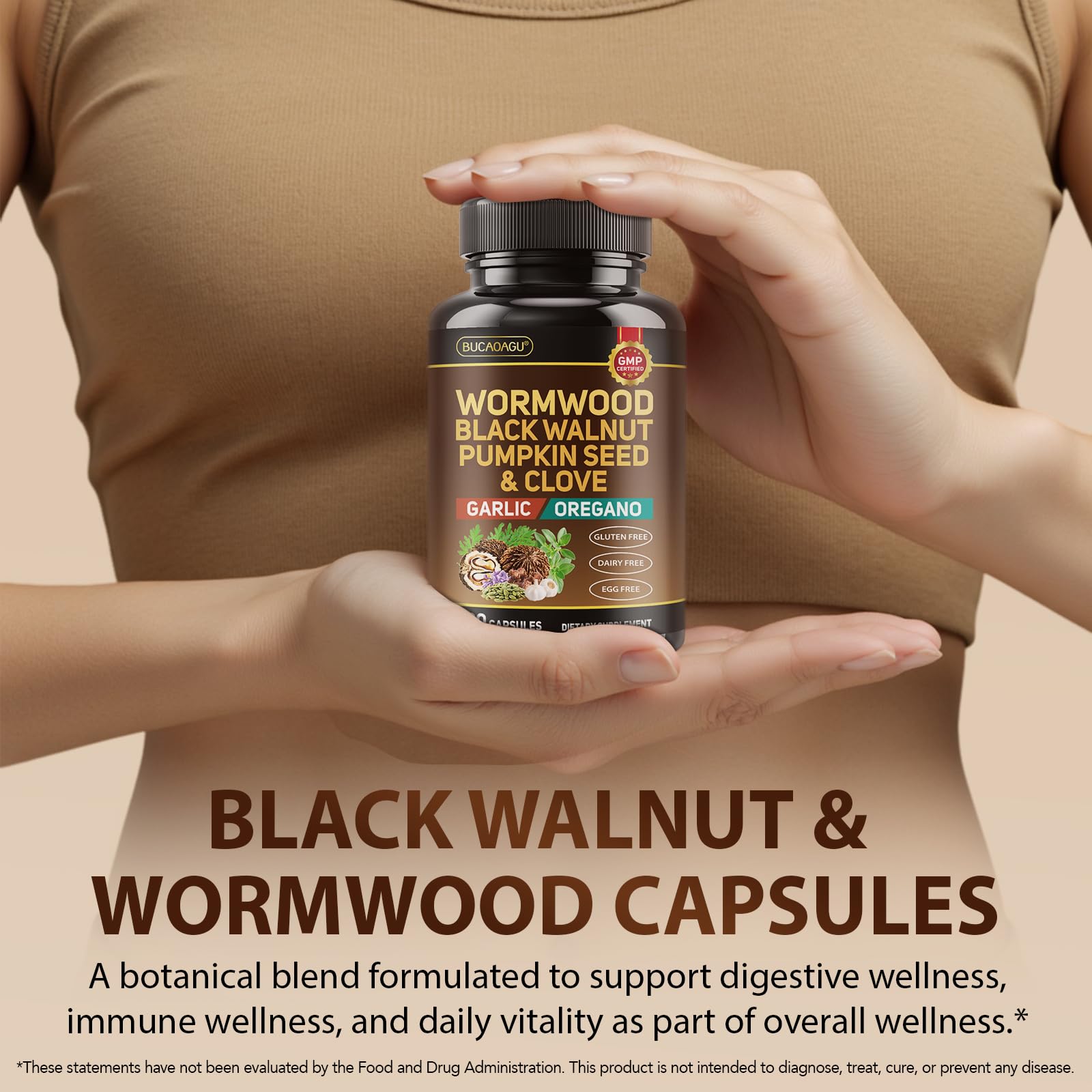 BUCAOAGU papaya and bromelain support natural digestion.