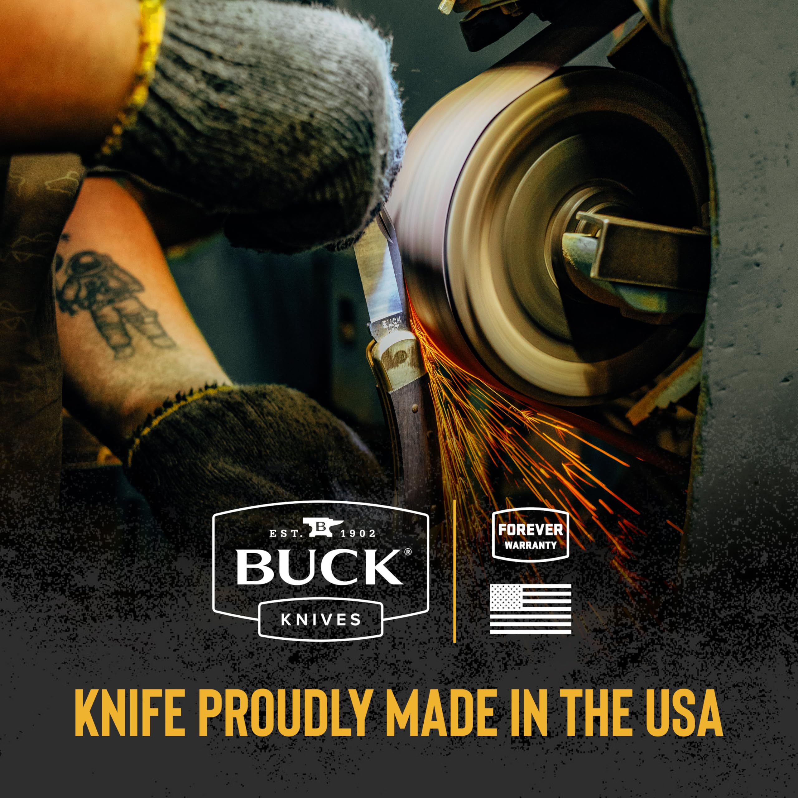 Buck Knives 110 Folding Hunter made in the USA with durable materials and trusted warranty