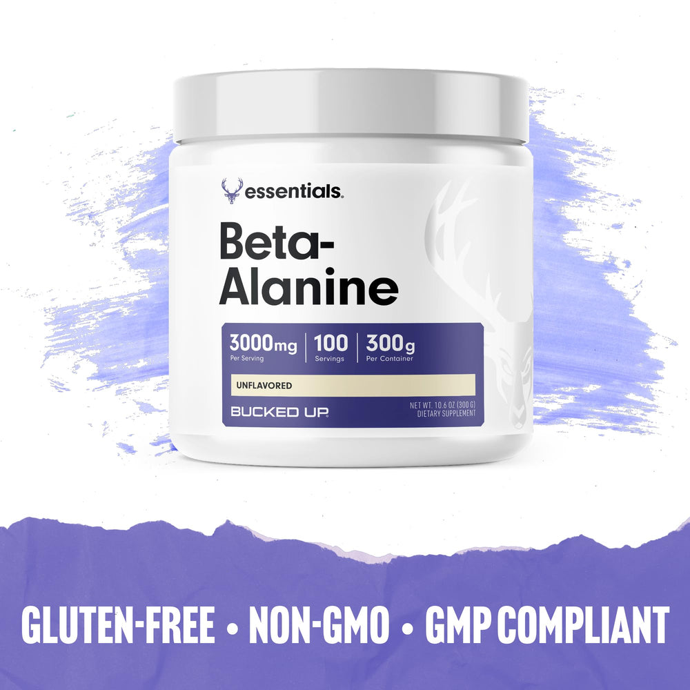 Bucked Up Beta Alanine powder in a GMP compliant facility context for trust.