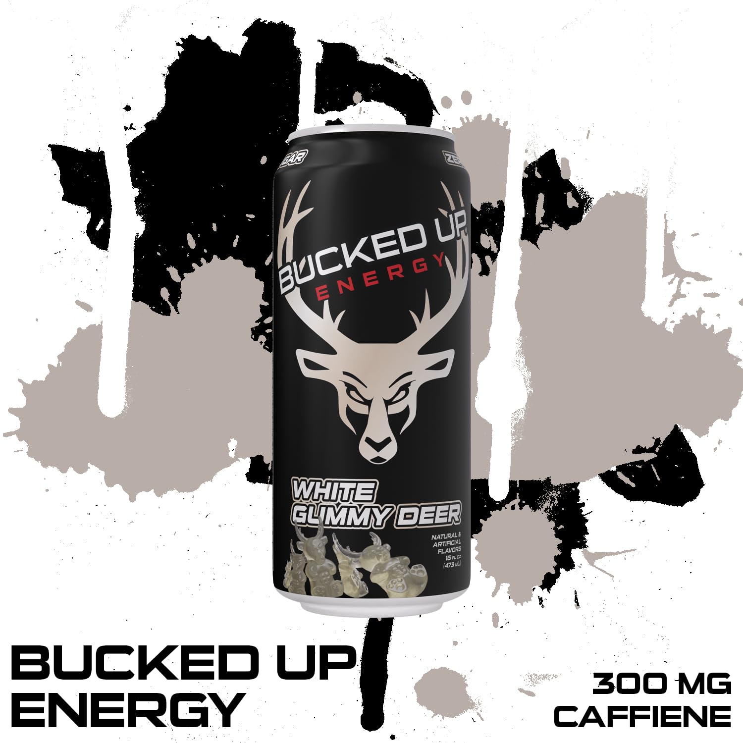 Bucked Up energy drink can on table ready for on-the-go use