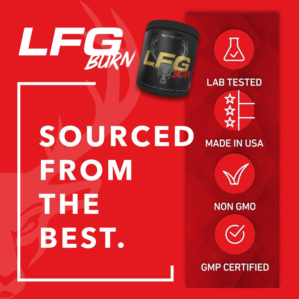 Bucked Up LFG mixing glass shows smooth blend for clean taste.