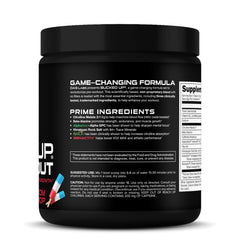 Bucked Up pre-workout flavor visual showcases keto-friendly, sugar-free profile