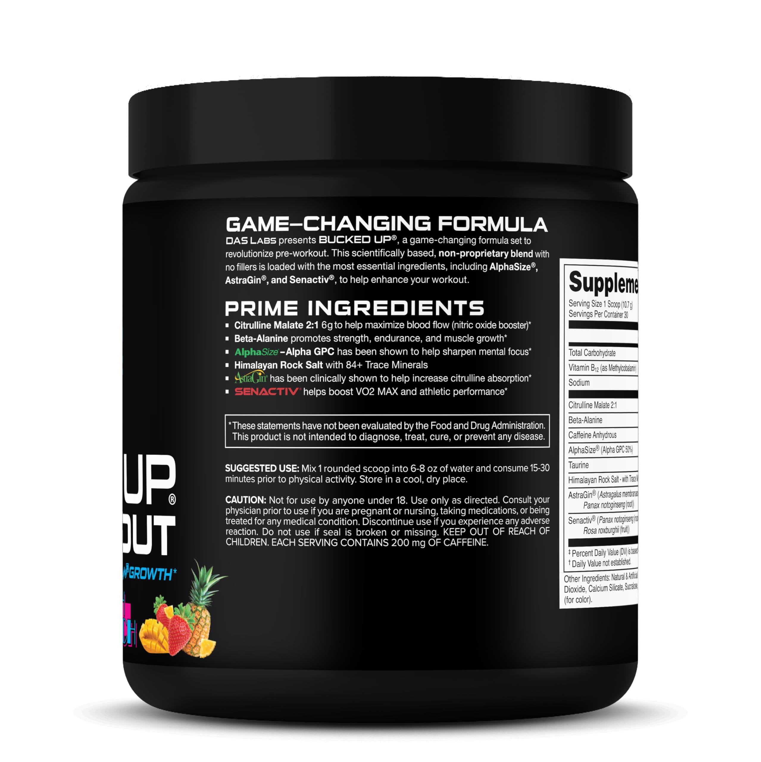 Bucked Up pre-workout taste test swatch reveals bold flavor