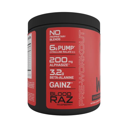 Bucked Up Woke Blood Raz flavor glass showcases bold taste for workouts.
