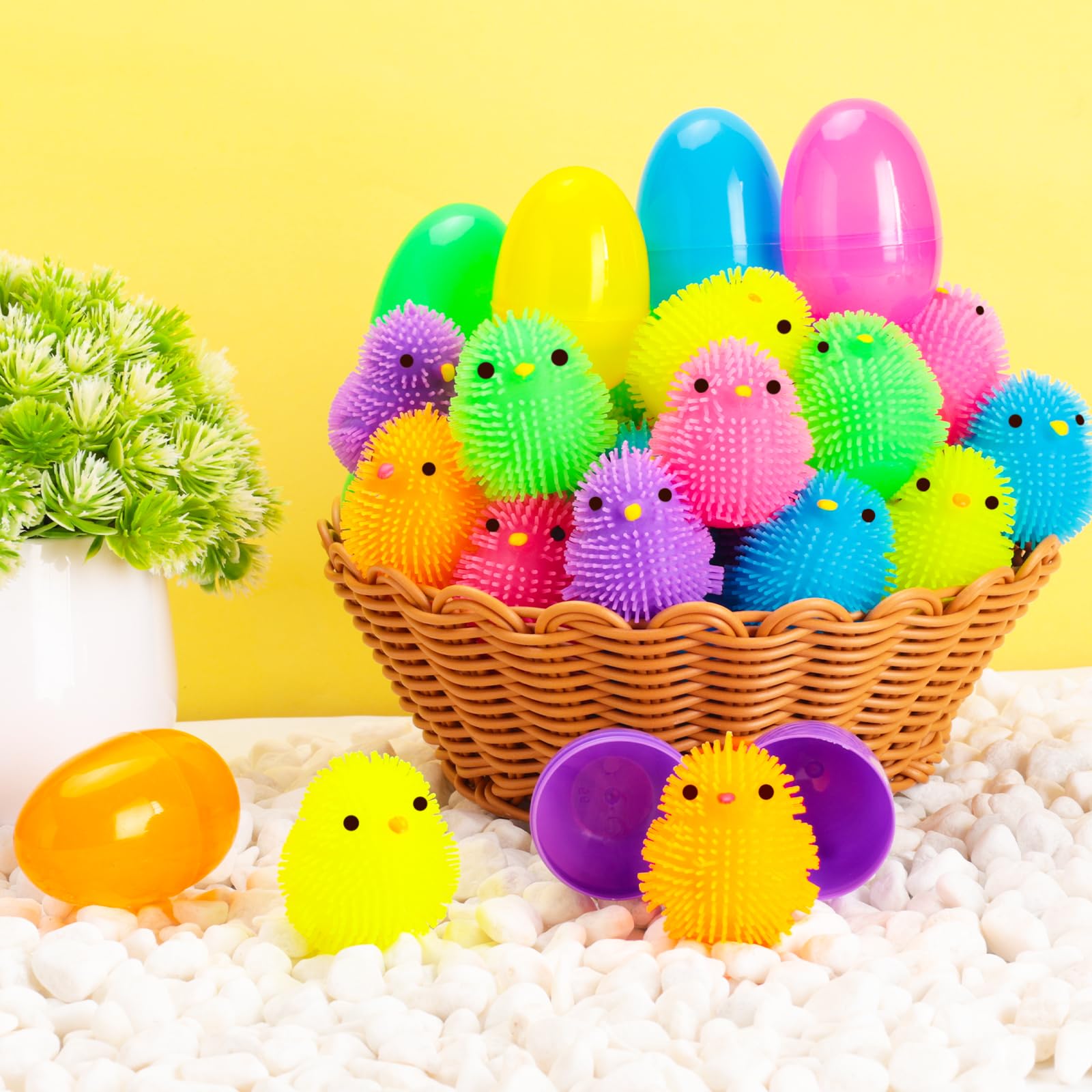 Budbof kid-safe decor and rewards for Easter egg hunts.