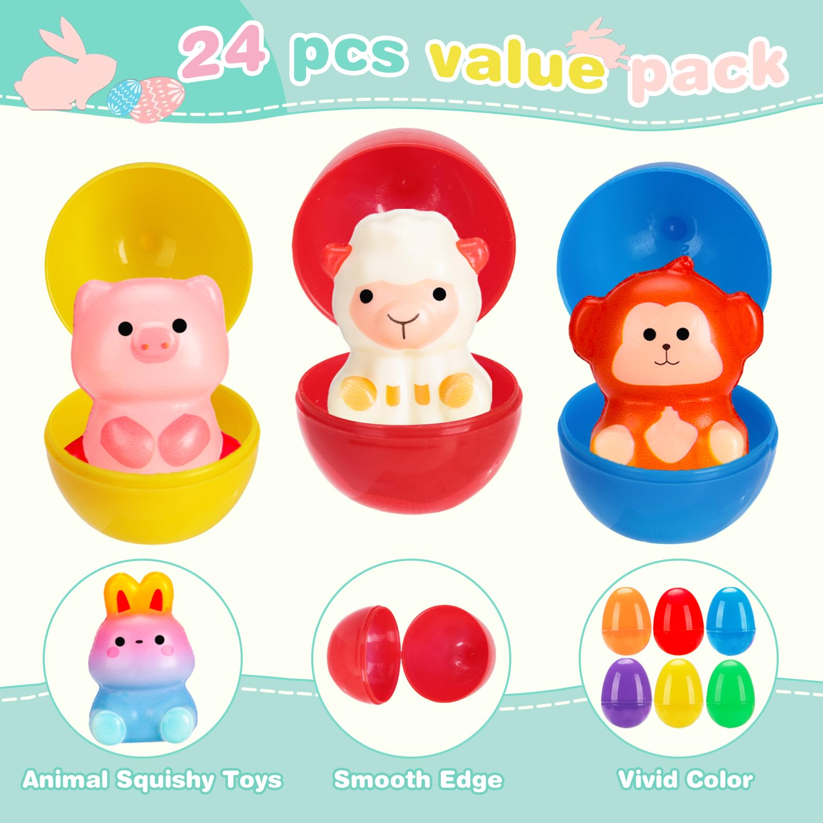 Budbof reusable eggs with snap-lock design for easy refills and long lasting use.