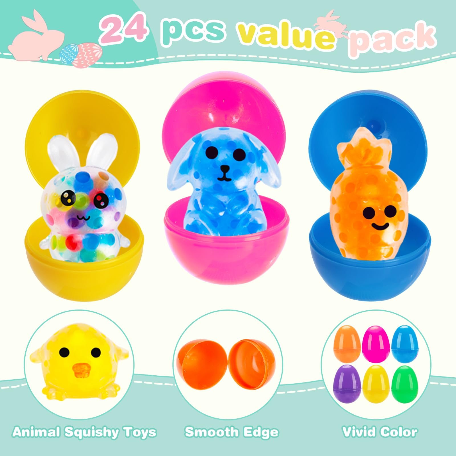 Budbof six vibrant colors in a stress ball pack.