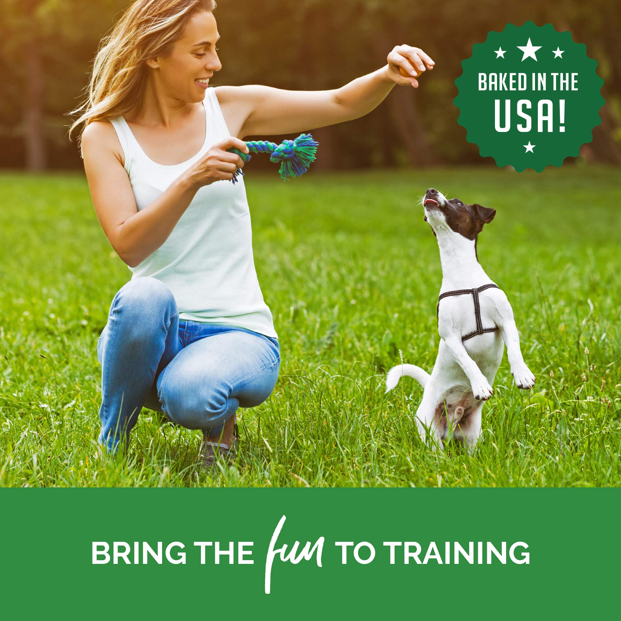 Buddy Biscuits Trainers are USA-made, signaling quality and consistency.