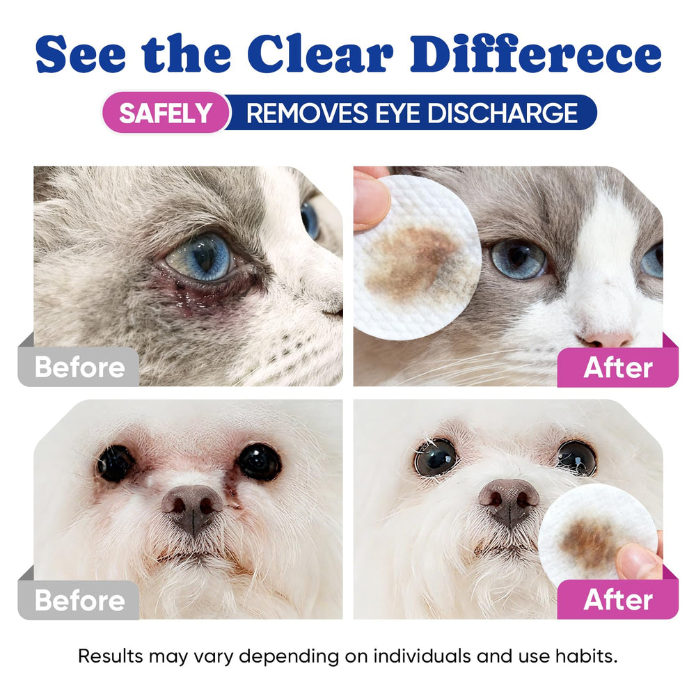 BuddyCheer Dog Eye Wipes enzyme cleaning actively breaks down discharge.