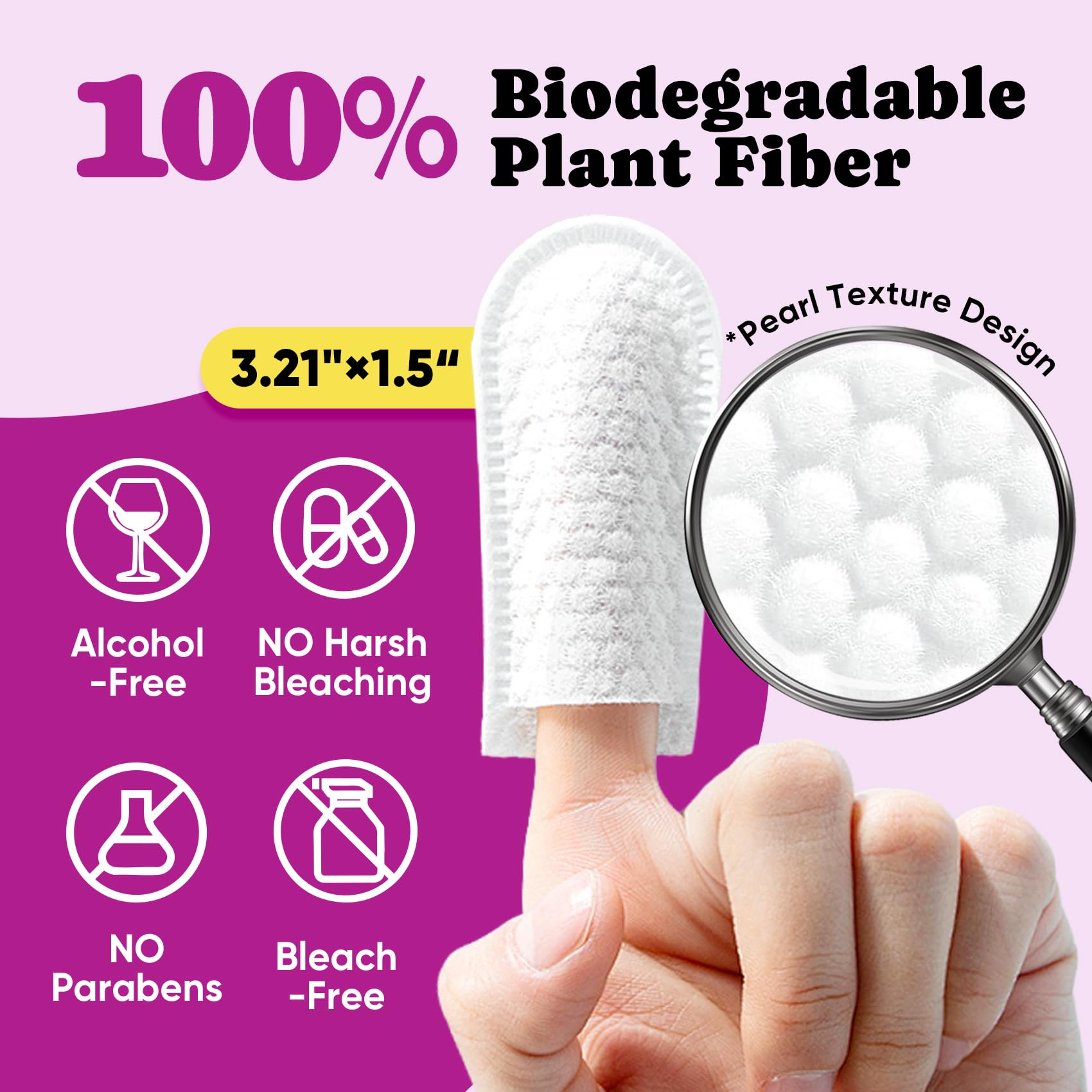 BuddyCheer flexible finger sleeve fits comfortably during cleaning