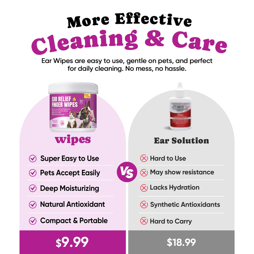 BuddyCheer textured wipe close-up for deep-cleaning reach into ear folds