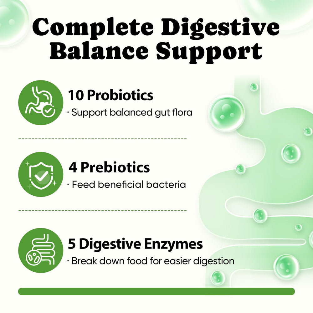 BuddyCheer Probiotics for Dogs bottle pour demonstrates easy daily dosage for dogs