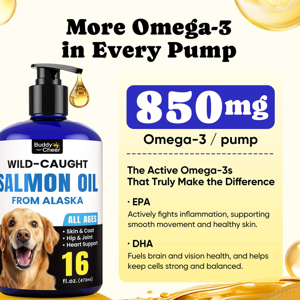BuddyCheer Skin and coat support for dogs and cats with essential fatty acids