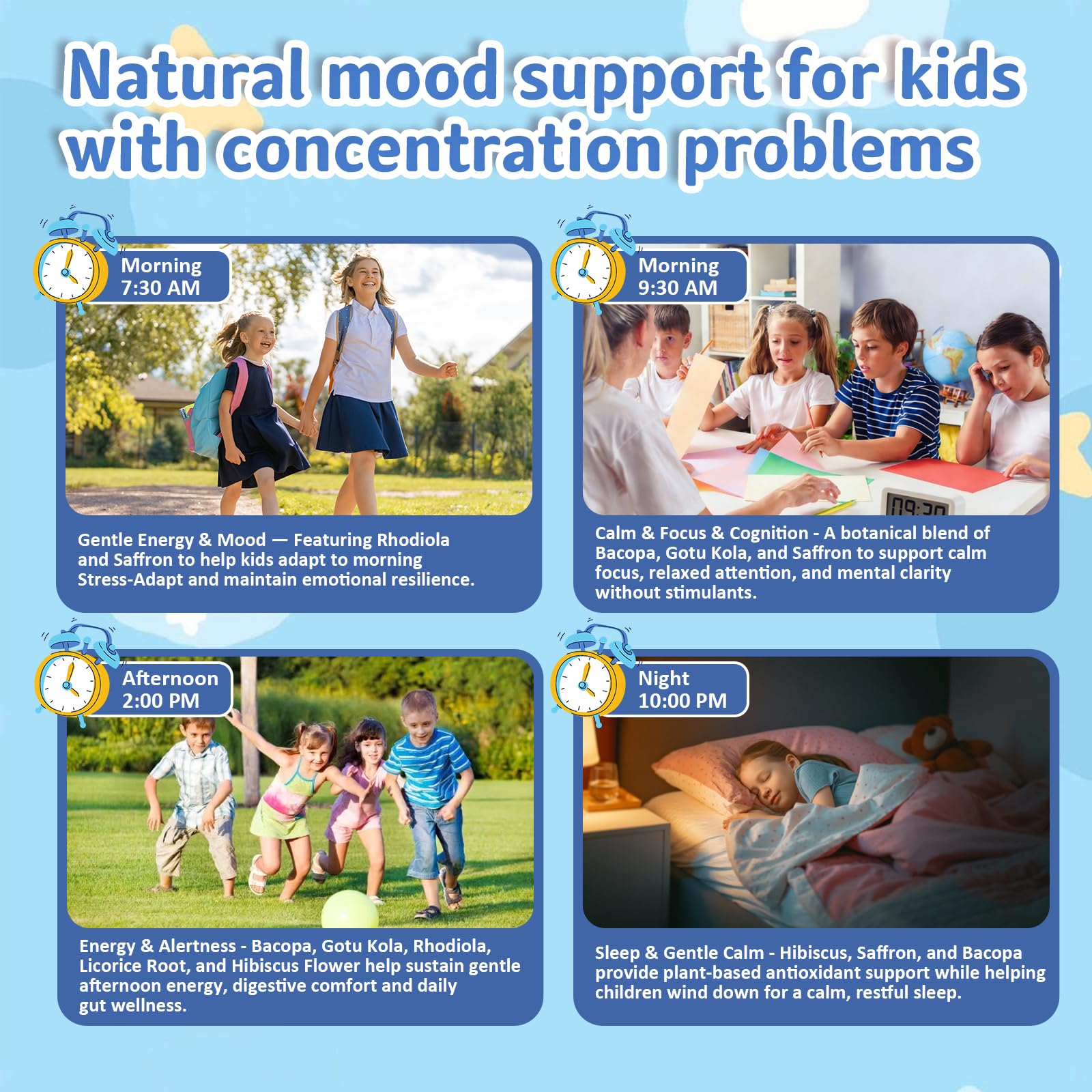 BudLive Saffron Gummies for Kids berry flavor appealing to kids and supporting mood