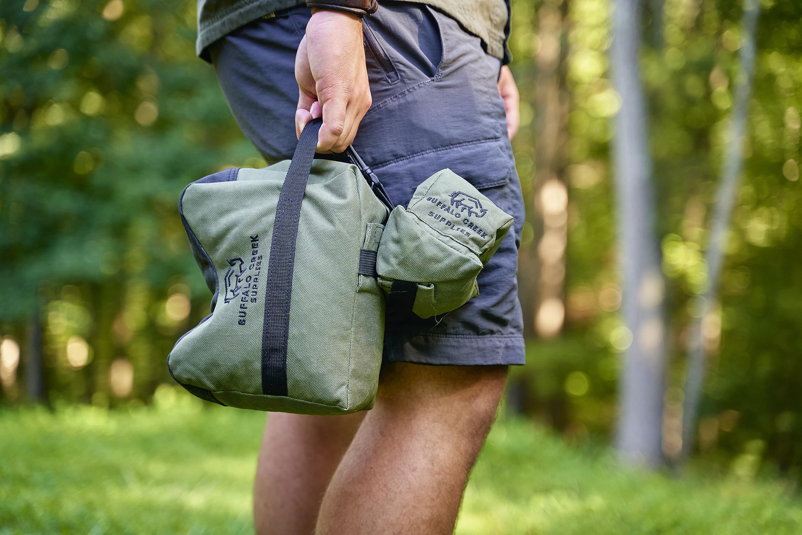 Buffalo Creek Supplies all-weather olive fabric ready for field use and rugged conditions.