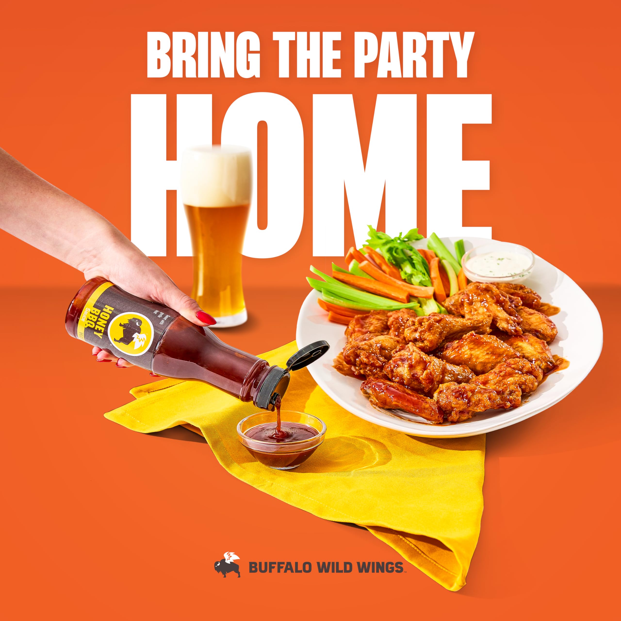 Buffalo Wild Wings Honey BBQ sauce topping for baked potatoes and burgers