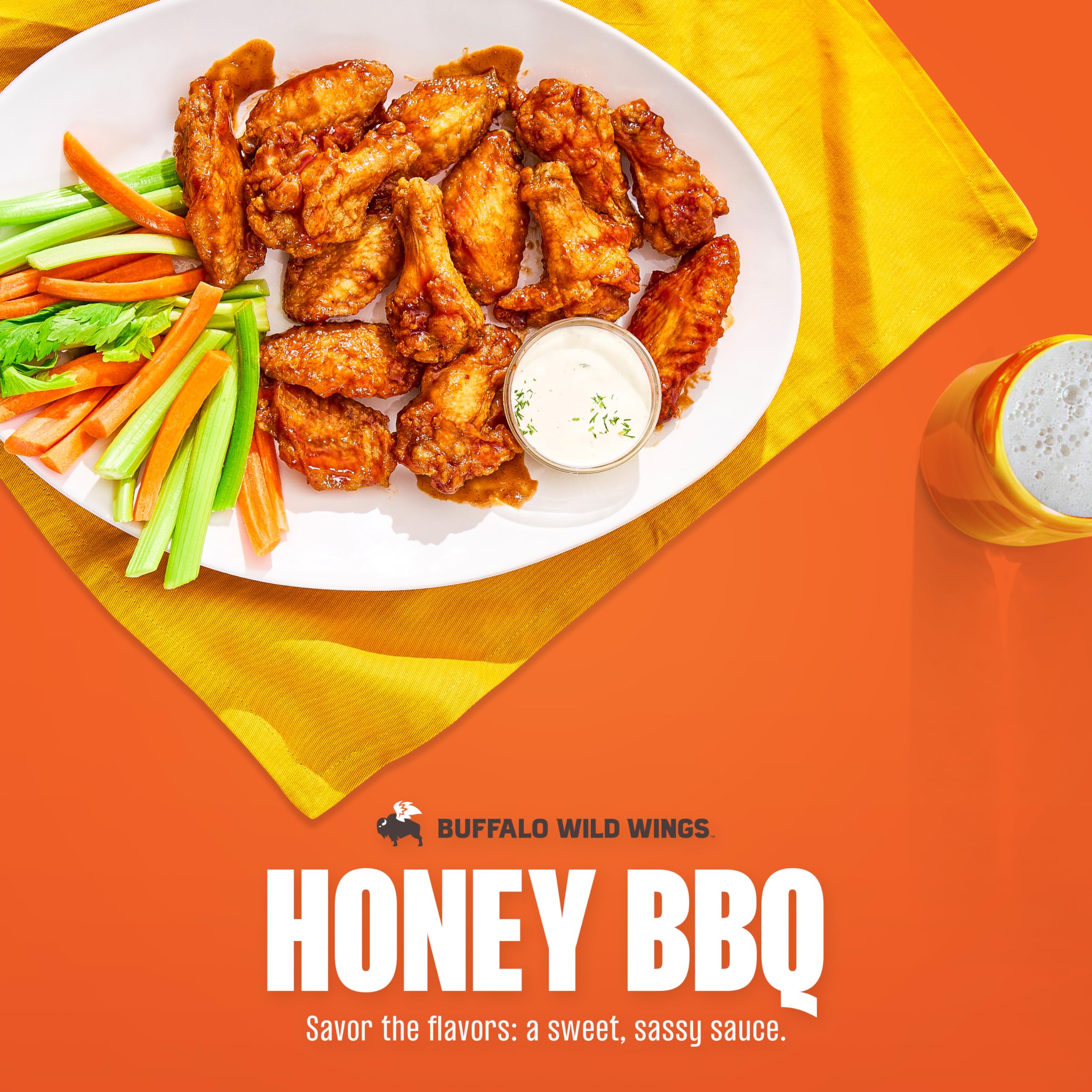 Buffalo Wild Wings Honey BBQ sauce dip for crispy chicken tenders