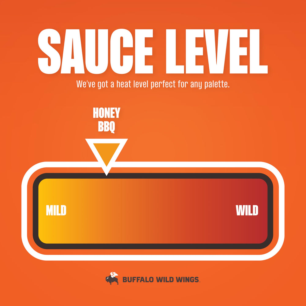 Buffalo Wild Wings Honey BBQ sauce brushed on wings during grilling