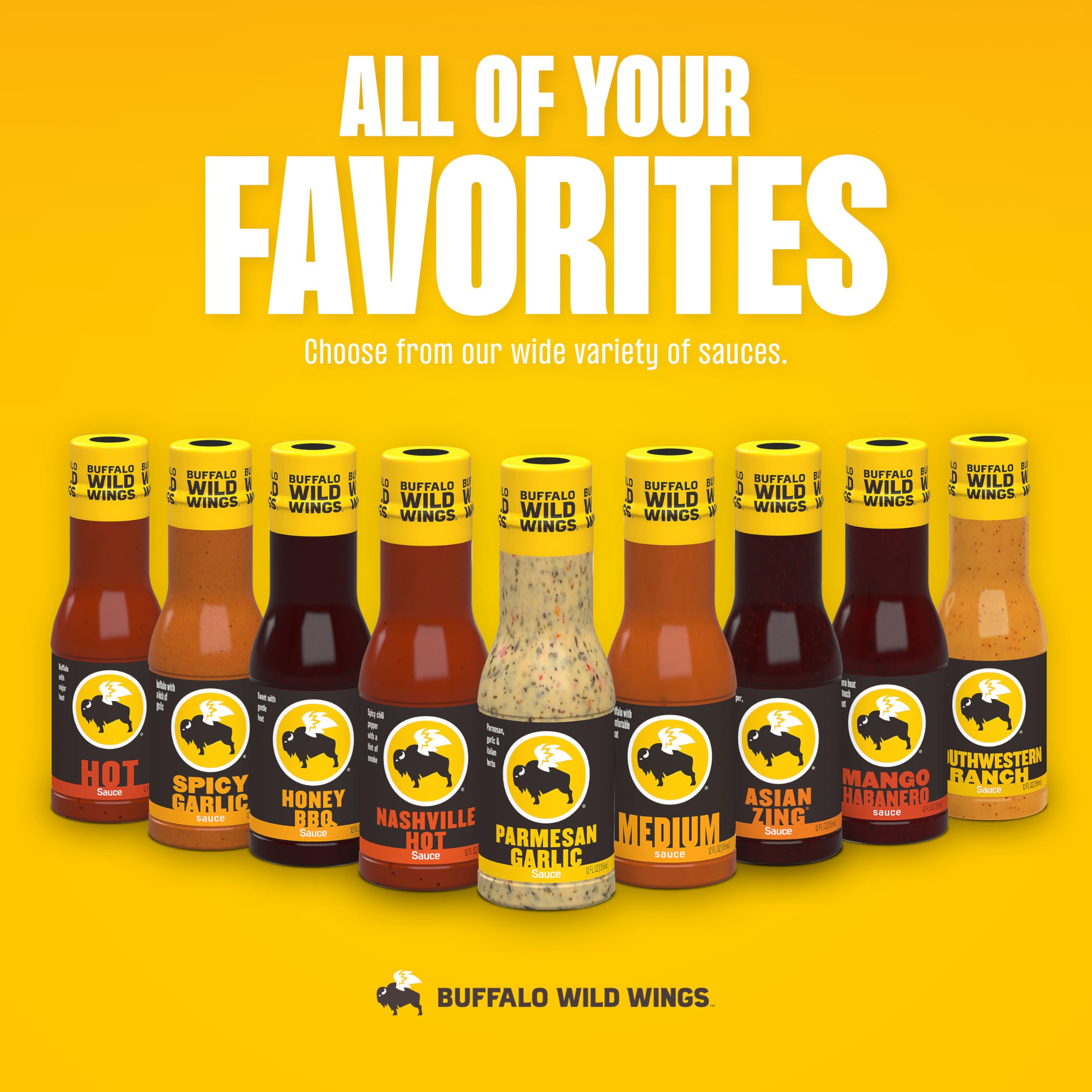 Buffalo Wild Wings Southwestern Ranch creamy texture for dipping, drizzling, or marinating.
