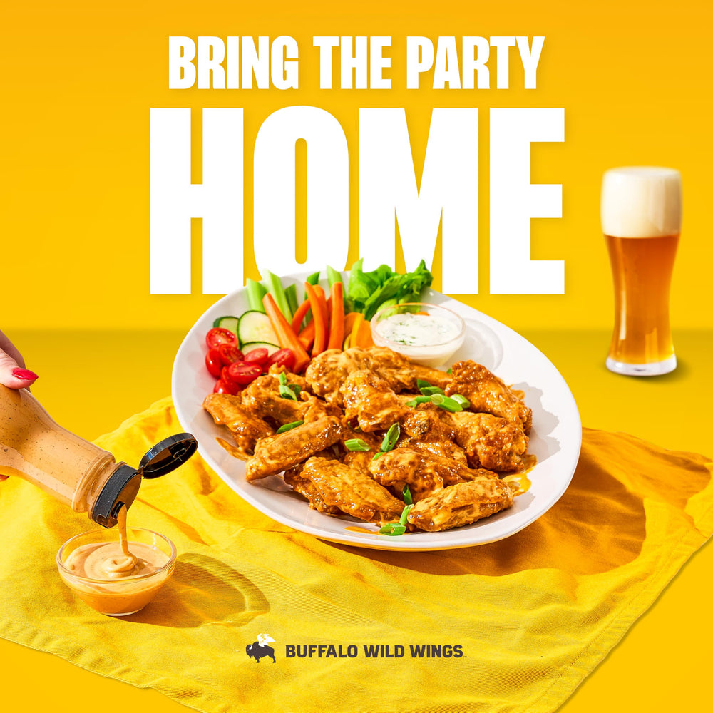 Buffalo Wild Wings Southwestern Ranch wings dip emphasizes rich ranch warmth.
