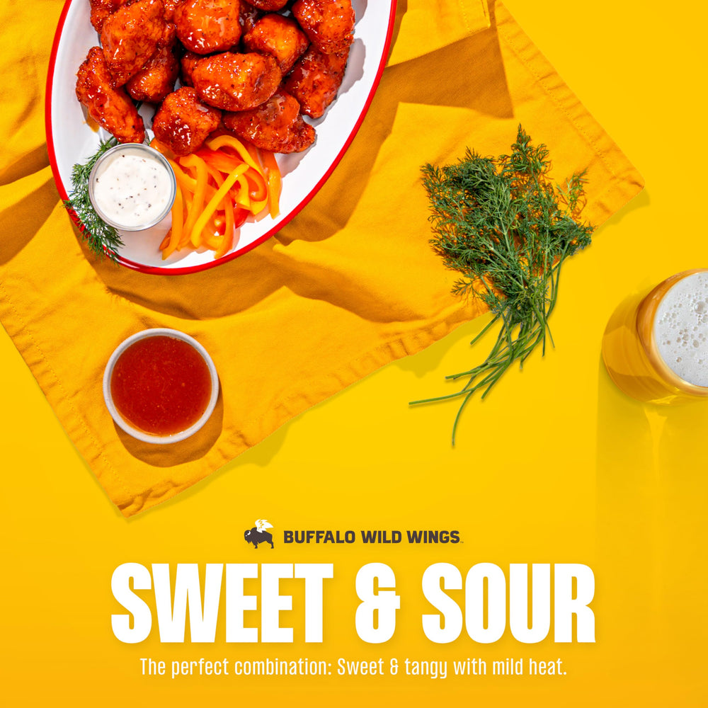Buffalo Wild Wings Sweet and Sour Sauce brushed as a glaze on grilled meats.