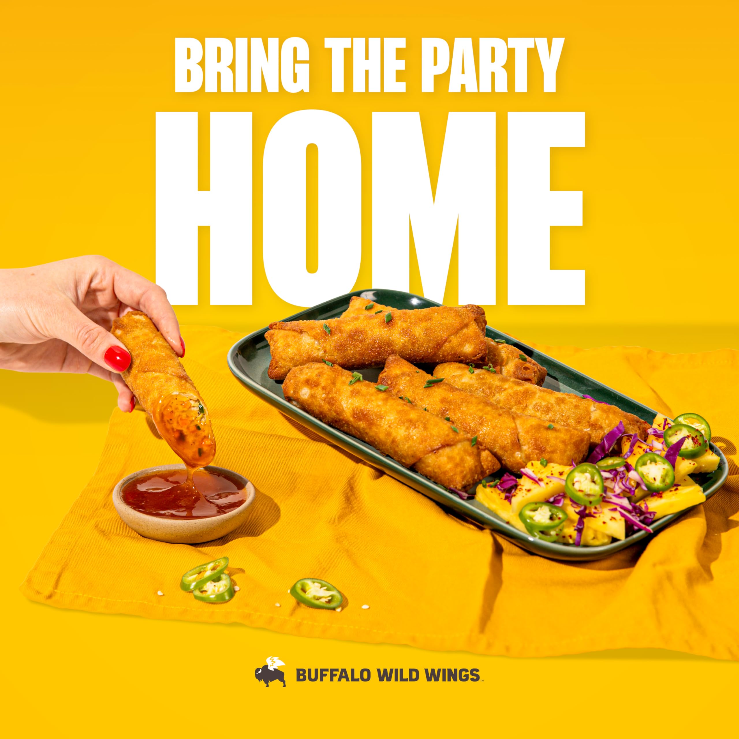 Buffalo Wild Wings Sweet and Sour Sauce as a dressing for salads.