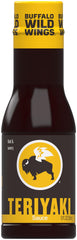 Buffalo Wild Wings Teriyaki Sauce 12oz bottle, ideal for grilling and dipping.