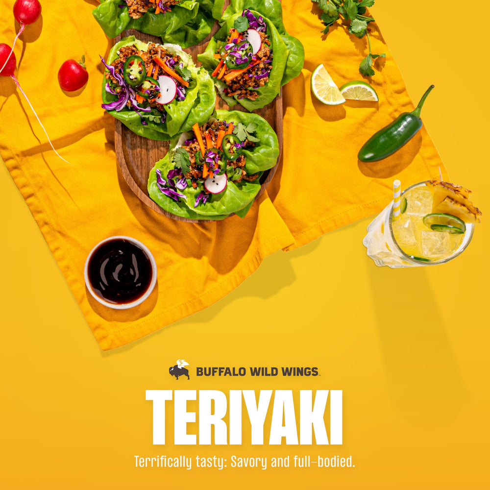 Buffalo Wild Wings Teriyaki Sauce as a marinade and glaze for flavorful chicken.