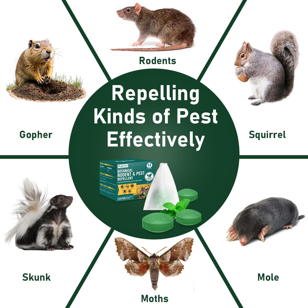 BUGAZOOM cassia, citronella, peppermint formula provides odor-based deterrence for pests.